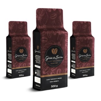 KIT 3 Pacotes - Café Gourmet - Torrado Moído - 500g cada