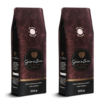 KIT 2 Pacotes - Café Gourmet - Torrado em Grãos - 500g cada